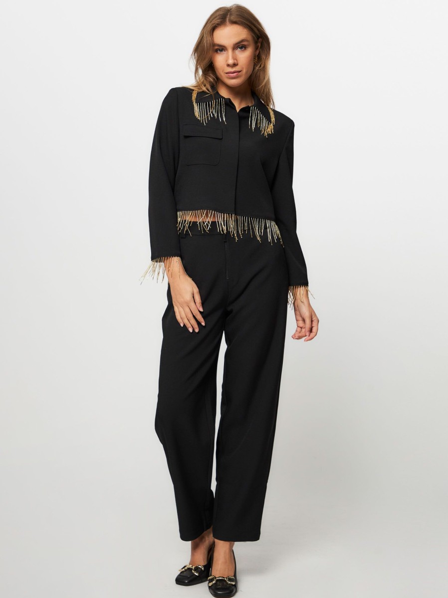 Women Hofmann Copenhagen Pants And Jumpsuits | Elle, Woven Trousers Black