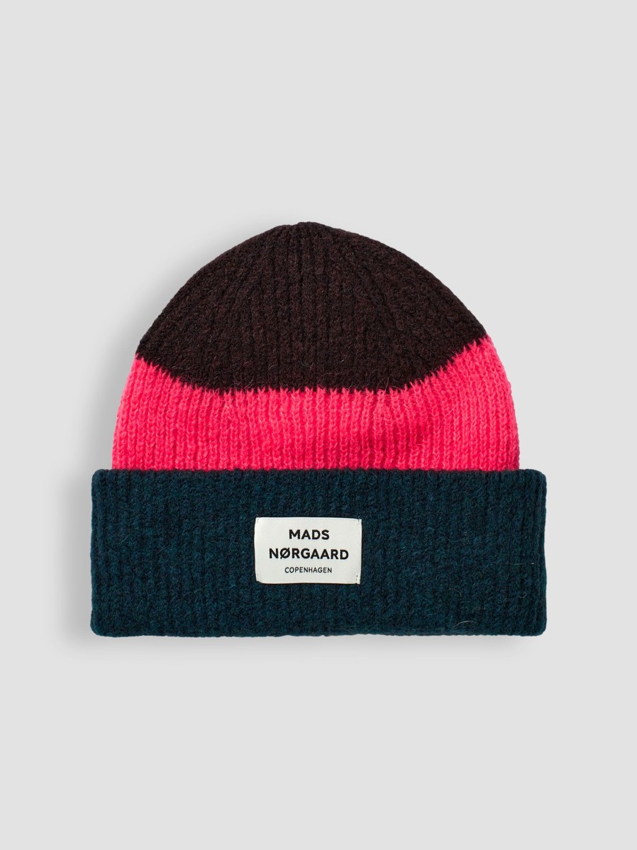 Women Mads Norgaard Hats And Beanies | Anuska, Wool Mix Hat Petrol