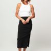 Women Gestuz Skirts | Blina, Viscose Mix Skirt Black