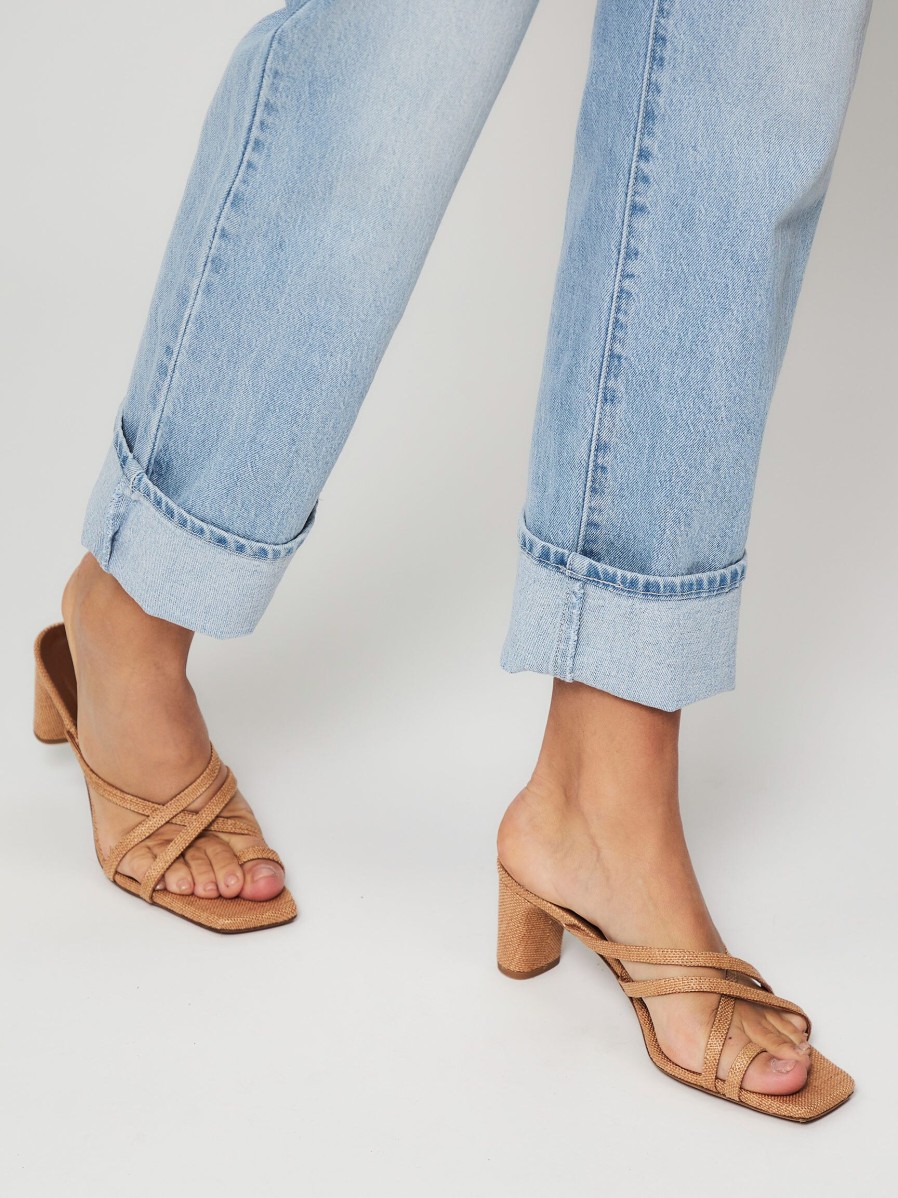 Women Anonymous Copenhagen Sandals | Kimber, Raffia Mules Naturel