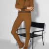 Women Baum und Pferdgarten Pants And Jumpsuits | Camia, Lyocell Mix Legging Cognac