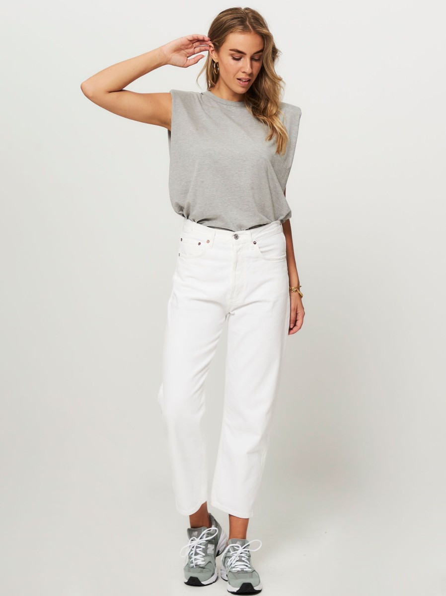 Women Agolde Jeans | 90'S, Mid Waist Loose Fit Non-Stretch Jeans Off White