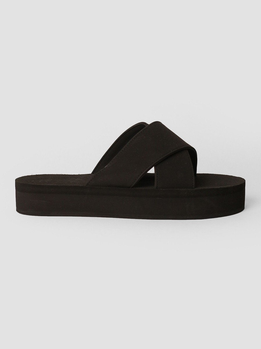 Women Indosole Flip Flops | Recycled Rubber Flip Flops Black