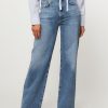 Women Agolde Jeans | Harper, Mid Waist Straight Fit Stretch Jeans Blue