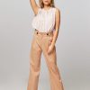 Women Ruby Tuesday Pants And Jumpsuits | Rakhi, Lyocell Mix Palazzo Camel