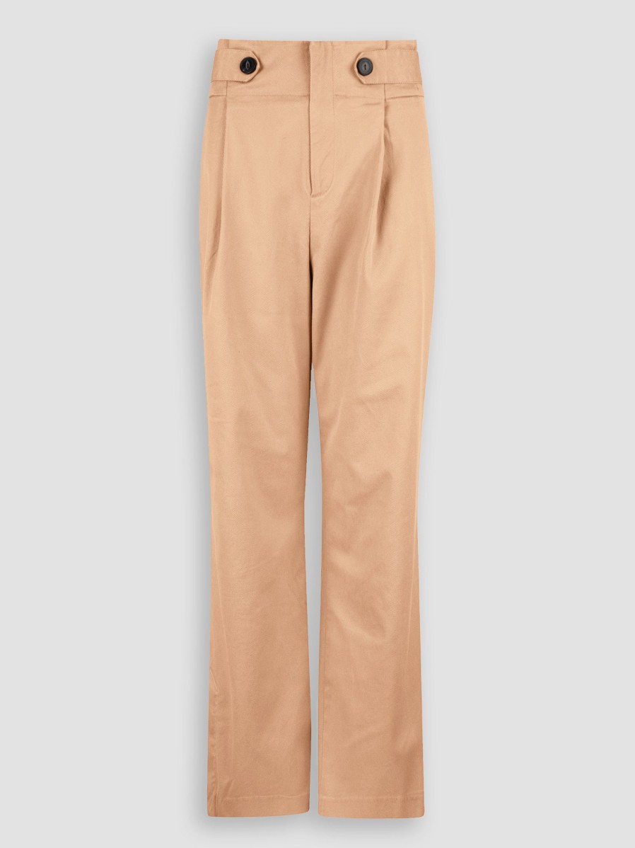 Women Ruby Tuesday Pants And Jumpsuits | Rakhi, Lyocell Mix Palazzo Camel