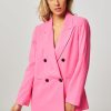 Women Co'Couture Blazers And Jackets | Flash, Woven Oversized Blazer Pink