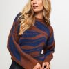 Women Nathalie Vleeschouwer Sweaters And Cardigans | Arnhem, Alpaca Mix Jumper With Pattern Brown