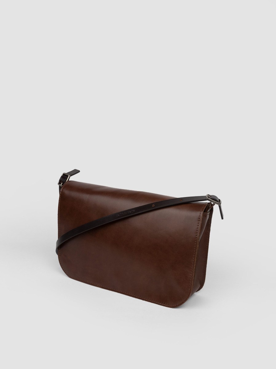 Women Ellen Truijen Bags | Caro, Leather Crossbody Bag Brown