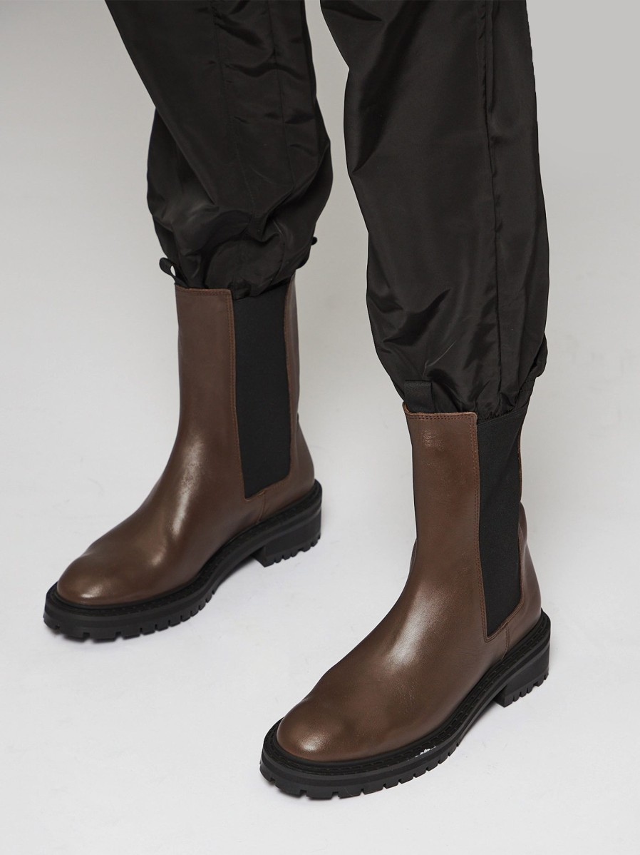 Women Anonymous Copenhagen Boots | Haily Sport, Leather Chelsea Boots Dark Brown