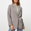 Women Modstrom Blazers And Jackets | Gale, Rayon Mix Blazer Grey