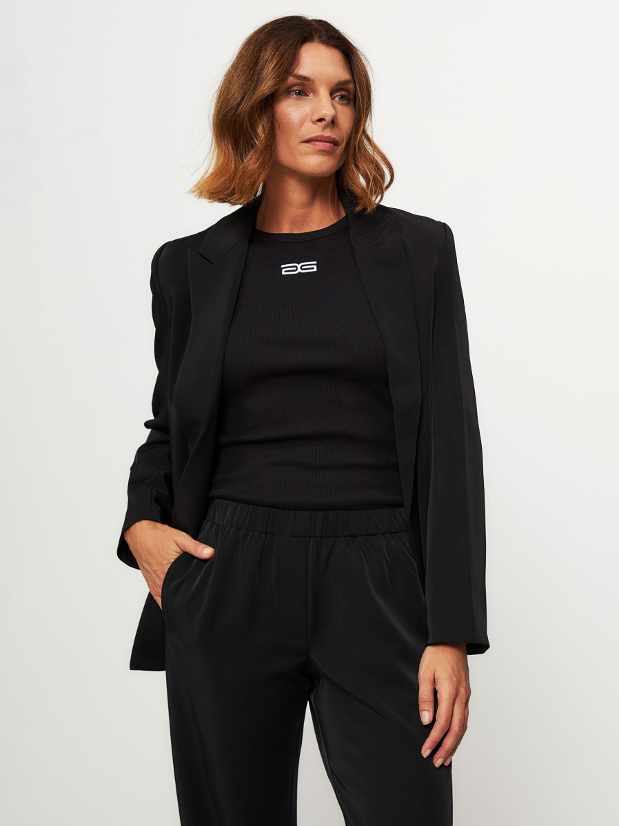 Women Samsoe Samsoe Blazers And Jackets | Hoys, Woven Blazer Black