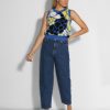 Women Scotch & Soda Women Jeans | High Rise Balloon Fit Jeans Dark Blue