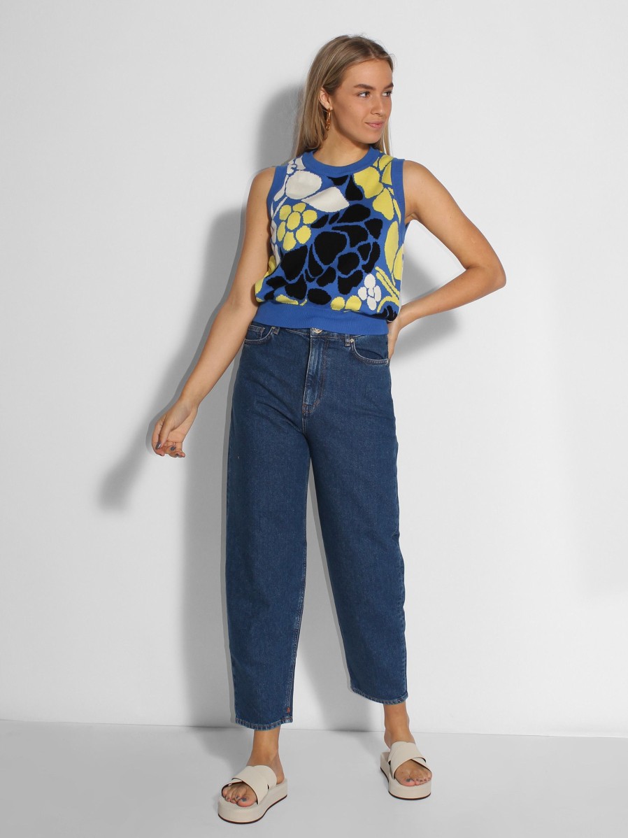 Women Scotch & Soda Women Jeans | High Rise Balloon Fit Jeans Dark Blue