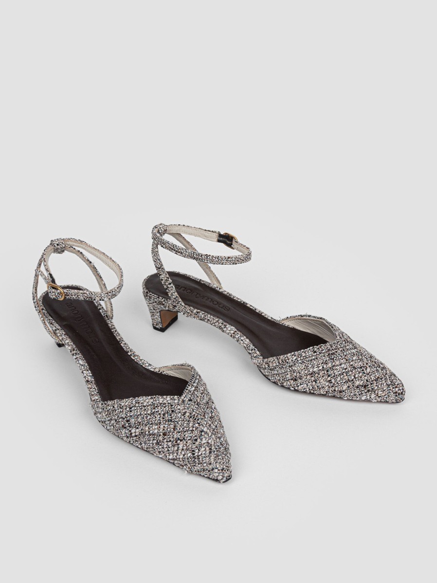 Women Anonymous Copenhagen Sandals | Givia, Boucle Sandals Grey