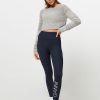 Women Ganni Home And Sportswear | Jersey Logo Sport Legging Dark Blue