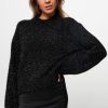 Women Second Female Sweaters And Cardigans | Lamilla, Knitted Lurex Jumper Black