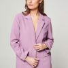 Women Modstrom Blazers And Jackets | Gale, Rayon Mix Long Fit Blazer Purple