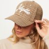 Women Suncoo Hats And Beanies | Alysan, Viscose Mix Cap With Pattern Lightbrown