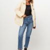 Women American Vintage Outerwear | Zotcity, Padded Jacket Ecru