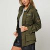 Women Five Paris Blazers And Jackets | Vinicius, Cotton Overshirt Khaki