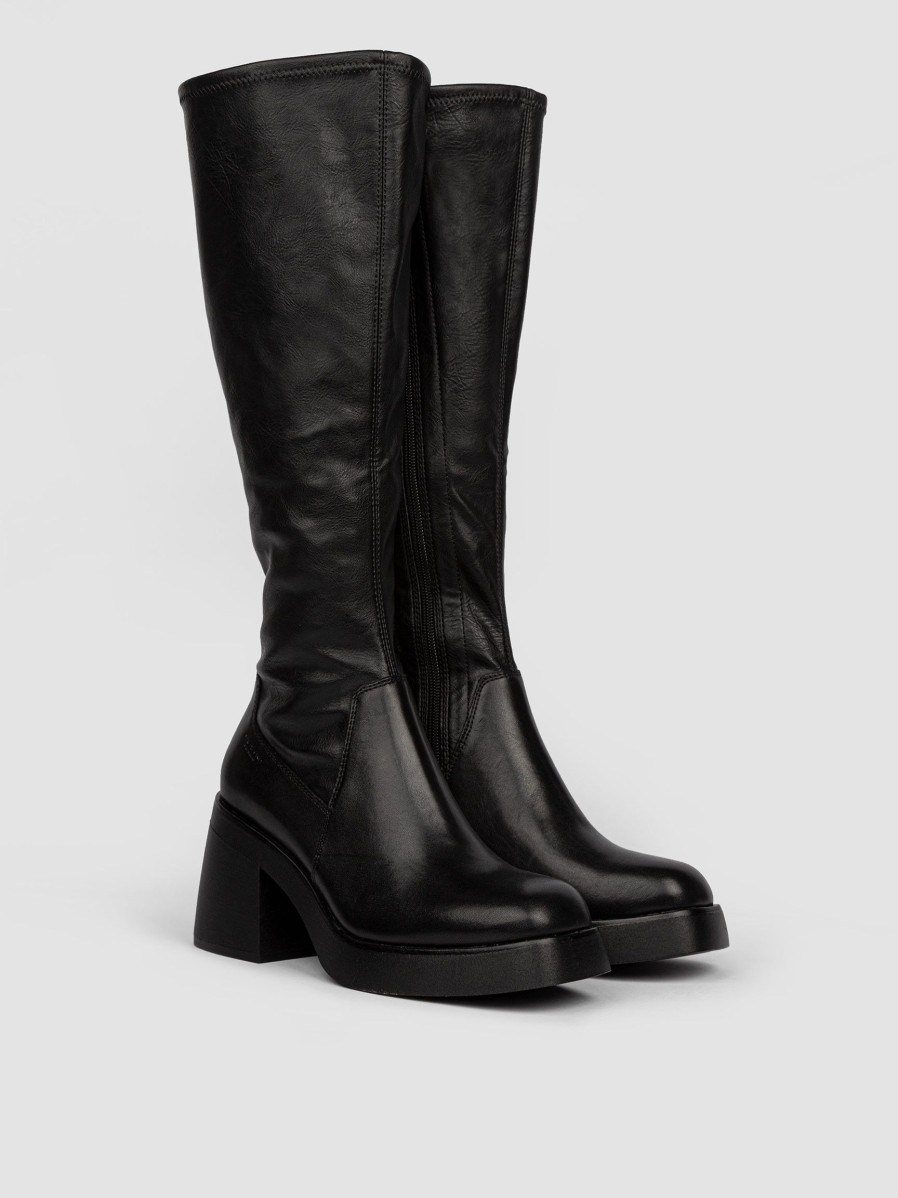 Women Vagabond Shoemakers Boots | Brooke, Leather High Boots Black