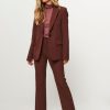 Women Essentiel Antwerp Pants And Jumpsuits | Ecarp, Woven Flared Fit Trousers Brown