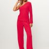 Women Modstrom Pants And Jumpsuits | Perry, Woven Trousers Pink