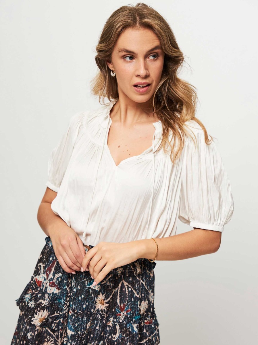 Women Ulla Johnson Tops And Blouses | Eleni, Woven Top Off White