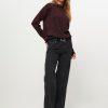 Women Semicouture Sweaters And Cardigans | Knitted Jumper With Lurex Bordeauxred