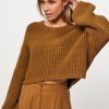 Women Modstrom Sweaters And Cardigans | Flaka, Cotton Mix Jumper Moss Green