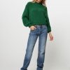 Women American Vintage Sweaters And Cardigans | East, Alpaca Mix Melange Jumper Green