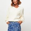 Women Notes du Nord Sweaters And Cardigans | Ivalu, Wool Mix Jumper Cream