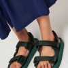 Women Indosole Sandals | Recycled Rubber Sandals Dark Green