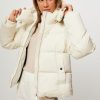 Women Woolrich Outerwear | Alsea, Padded Technical Jacket Cream