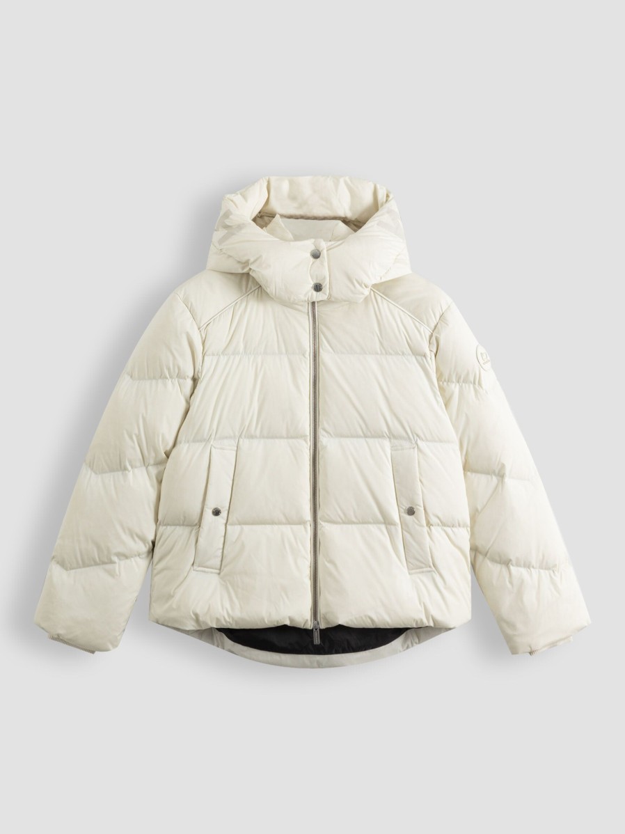 Women Woolrich Outerwear | Alsea, Padded Technical Jacket Cream