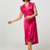 Women Dante 6 Dresses And Tunics | Rouet, Woven Wrap Over Dress Pink