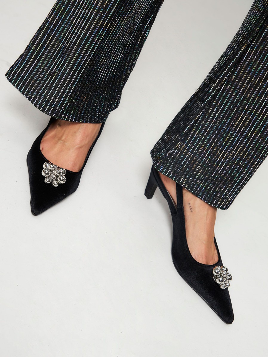 Women Dante 6 Pumps And Slingbacks | Yumi, Velvet Slingbacks Black