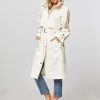 Women Drykorn Outerwear | Ifen, Cototn Mix Trenchcoat Off White