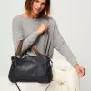 Women Ellen Truijen Bags | Saddle, Leather Shoulder Bag Dark Blue