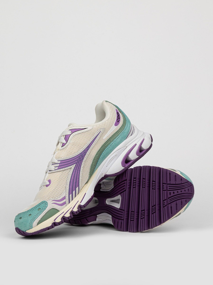 Women Diadora Sneakers | Mythos Propulsion, Suede Sneakers Purple