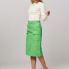 Women Mads Norgaard Skirts | Anina, Cotton Mix Skirt Green